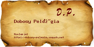 Dobosy Pelágia névjegykártya